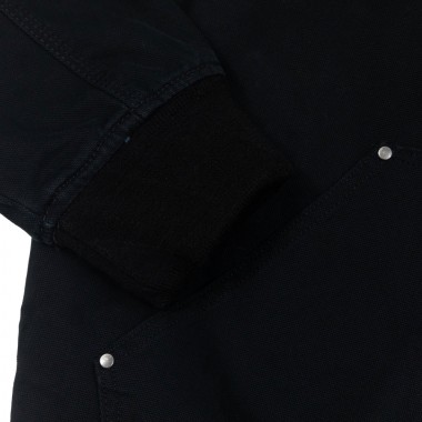 DICKIES HILHAM HOODED CANVAS JACKET BLACK