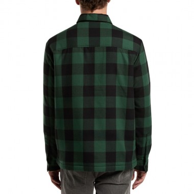 DICKIES LINED SACRAMENTO LS SHIRT PINE NEEDLE GREEN
