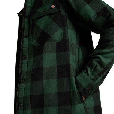 DICKIES LINED SACRAMENTO LS SHIRT PINE NEEDLE GREEN