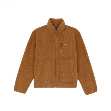 DICKIES MOUNT HOPE ZIP FLEECE BROWN DUCK