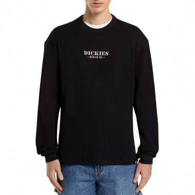 DICKIES WAFFLE LS TEE BLACK
