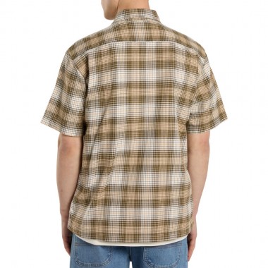DICKIES X MIKE ANDERSON CHECK SHIRT DARK OLIVE