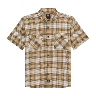 DICKIES X MIKE ANDERSON CHECK SHIRT DARK OLIVE