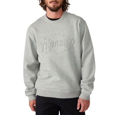 DICKIES X THRASHER SWEATSHIRT GREY MELANGE