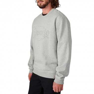 DICKIES X THRASHER SWEATSHIRT GREY MELANGE