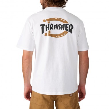 DICKIES X THRASHER TEE WHITE