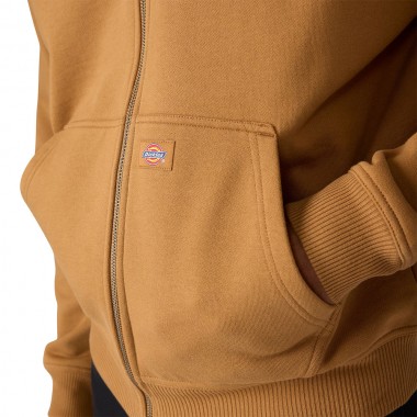 DICKIES X THRASHER ZIP HOODIE BROWN DUCK