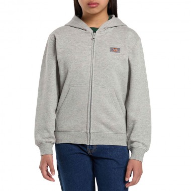DICKIES YOUTH OAKPORT K ZIP HOODIE HEATHER GRAY