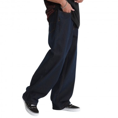 VANS CHECK-5 LOOSE DENIM PANTS DARK RINSE