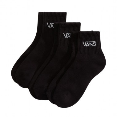 VANS CLASSIC HALF CREW K SOCKS 3-PACK BLACK