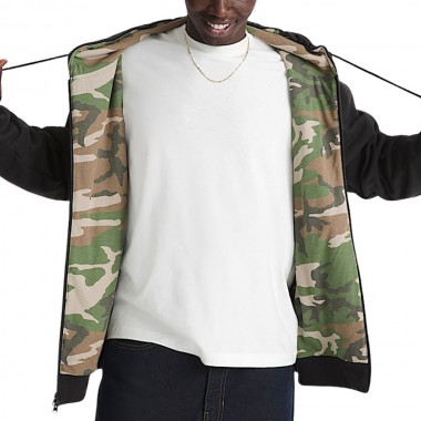 VANS DOVER THERMAL LINED ZIP SWEATSHIRT BLACK