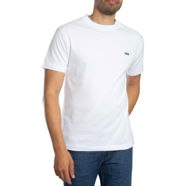 VANS LEFT CHEST TEE WHITE