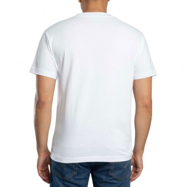 VANS LEFT CHEST TEE WHITE