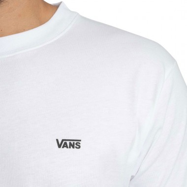 VANS LEFT CHEST TEE WHITE
