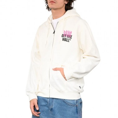 VANS METAL WALL ZIP HOODIE MARSHMALLOW
