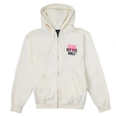 VANS METAL WALL ZIP HOODIE MARSHMALLOW