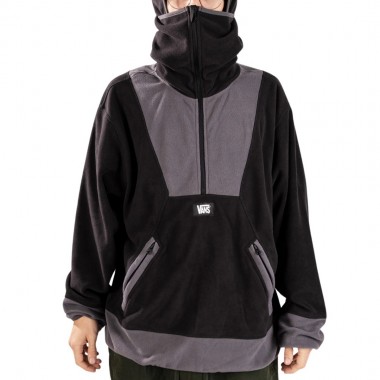 VANS MTE WARRENS POLAR FLEECE HALF ZIP SWEATHSIRT BLACK