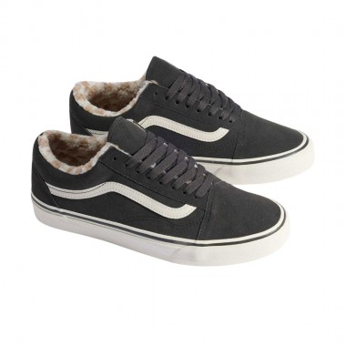 VANS OLD SKOOL COZY HUG SHOES FADED BLACK