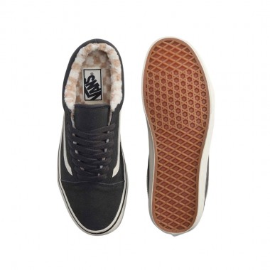 VANS OLD SKOOL COZY HUG SHOES FADED BLACK