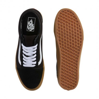 VANS OLD SKOOL SHOES BLACK/GUM