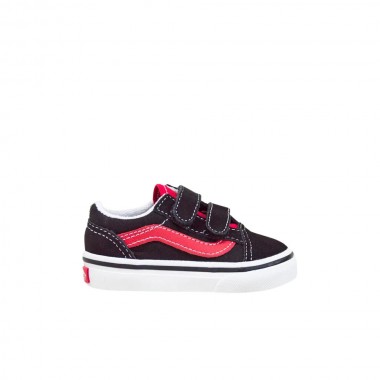 VANS OLD SKOOL V RETRO POP TOD SHOES BLACK/RED
