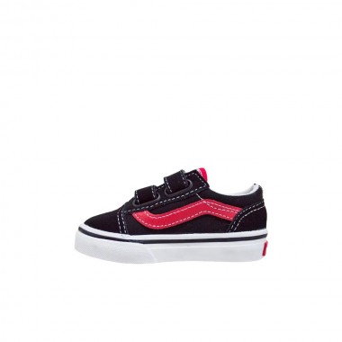 VANS OLD SKOOL V RETRO POP TOD SHOES BLACK/RED