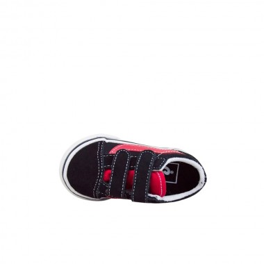 VANS OLD SKOOL V RETRO POP TOD SHOES BLACK/RED
