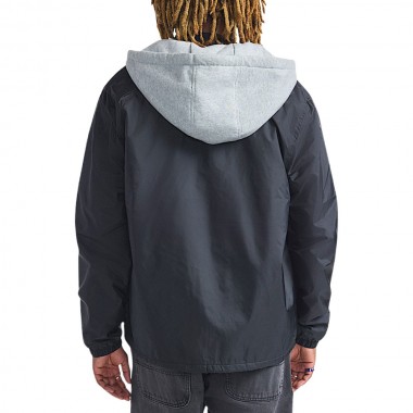 VANS RILEY HOODED COACHES JACKET BLACK