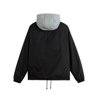 VANS RILEY HOODED COACHES JACKET BLACK
