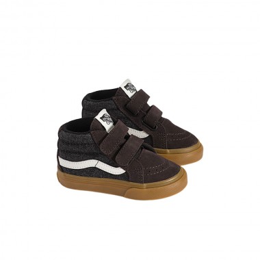 VANS SK8-MID REISSUE V DENIM TOD SHOES BLACK