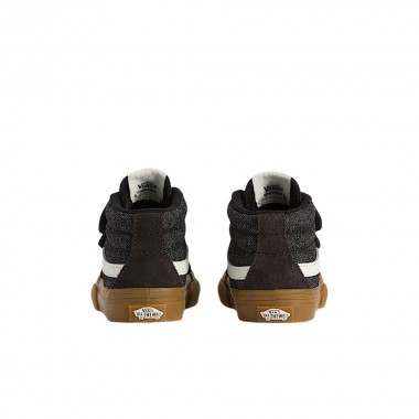 VANS SK8-MID REISSUE V DENIM TOD SHOES BLACK