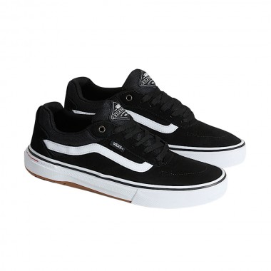 VANS SKATE KYLE WALKER WAFFLECUP SHOES BLACK/WHITE