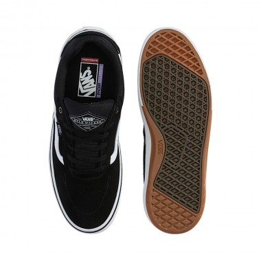 VANS SKATE KYLE WALKER WAFFLECUP SHOES BLACK/WHITE