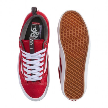 VANS SKATE OLD SKOOL 36 + SHOES RED/WHITE