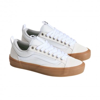 VANS SKATE OLD SKOOL 36 + SHOES WHITE/GUM