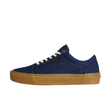 VANS SKATE OLD SKOOL SHOES BLUE DENIM