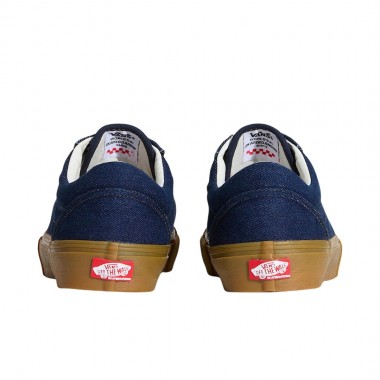 VANS SKATE OLD SKOOL SHOES BLUE DENIM