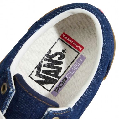 VANS SKATE OLD SKOOL SHOES BLUE DENIM