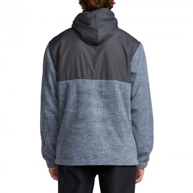 BILLABONG BOUNDARY LITE ZIP FLEECE HOODIE SLATE BLUE