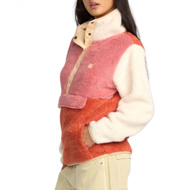 BILLABONG SWITCHBACK PULLOVER HALF ZIP W FLEECE KISS THE EARTH