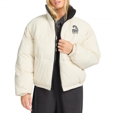 BILLABONG COZY W PUFFER JACKET BLACK PEBBLE
