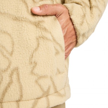 BILLABONG BOUNDARY RE-ISSUE HALF ZIP MOCK NECK FLEECE DESERT