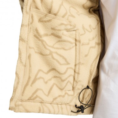 BILLABONG BOUNDARY RE-ISSUE HALF ZIP MOCK NECK FLEECE DESERT
