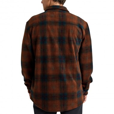 BILLABONG FURNACE FLANNEL LS SHIRT DARK CEDAR