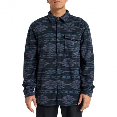 BILLABONG FURNACE FLANNEL LS SHIRT NAVY