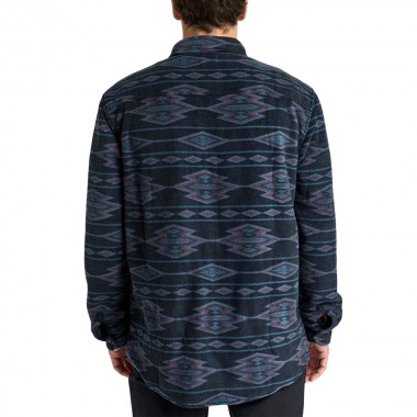 BILLABONG FURNACE FLANNEL LS SHIRT NAVY