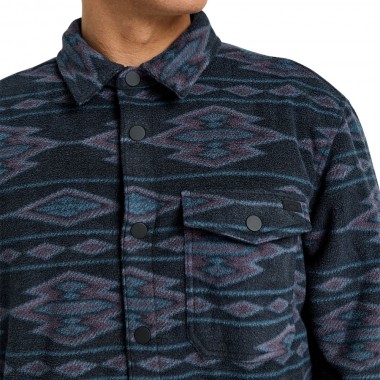 BILLABONG FURNACE FLANNEL LS SHIRT NAVY