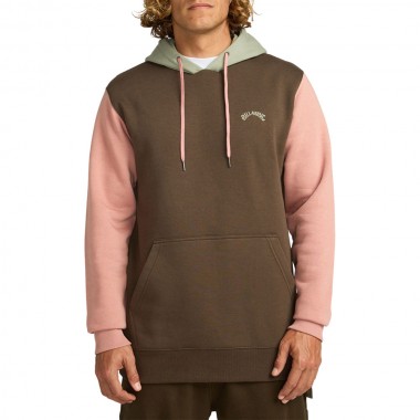 BILLABONG ARCH BLOCK HOODIE DARK CEDAR