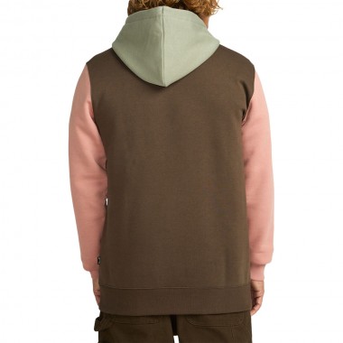 BILLABONG ARCH BLOCK HOODIE DARK CEDAR