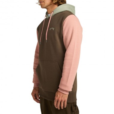 BILLABONG ARCH BLOCK HOODIE DARK CEDAR